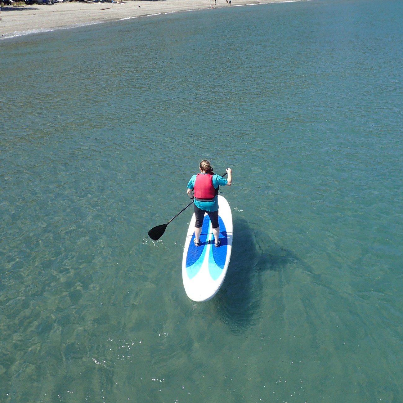 image of student in kayak